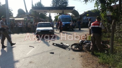 Topağaç Mahesinde Trafik Kazası