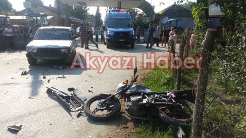 Topağaç Mahesinde Trafik Kazası