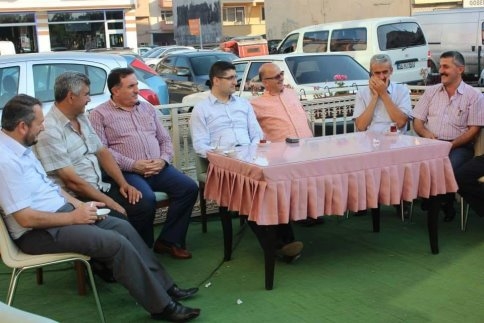 Karapürçekli Muhtarlardan Kaymakam İzci'ye Veda Yemeği