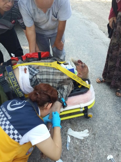 Keremali'de Traktör Kazası