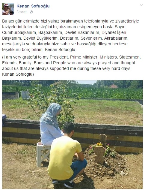 Sofuoğlu Bebeğinin Mezarını Ziyaret Etti