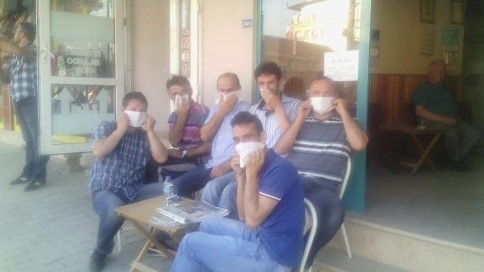 Kuzuluk'ta Aşırı Toza Maskeli Tepki