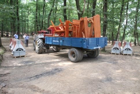 Kuzuluk Orman Parkta Çalışmalar Hızla Başladı