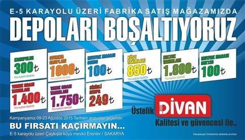 Dikkat! Divan Kalitesi