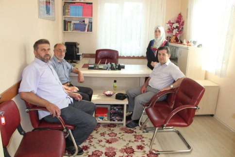 Kaymakam ve ekibinden Kur’an Kursuna ziyaret    