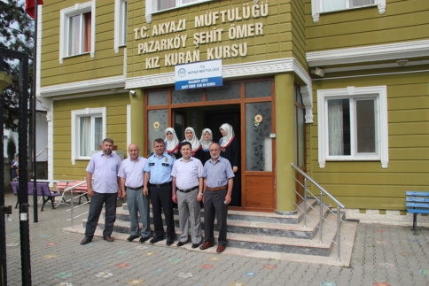 Kaymakam ve ekibinden Kur’an Kursuna ziyaret    