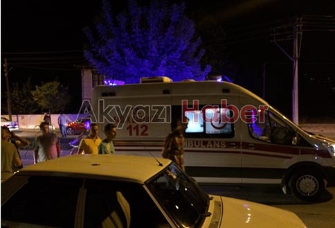 Önlerine Otomobil Çıkan Motosikletli Sürücü Kaza Yaptı