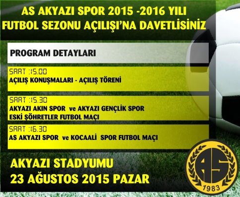 Açılış Maçına Davetlisiniz