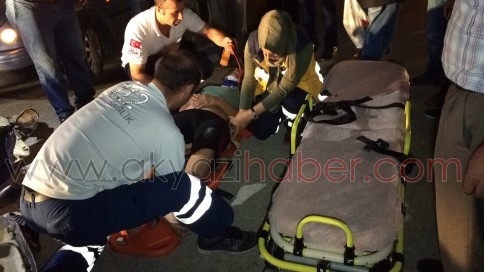 Otomobil Motosiklete Çarptı: 1 Yaralı