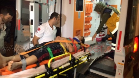 Otomobil Motosiklete Çarptı: 1 Yaralı