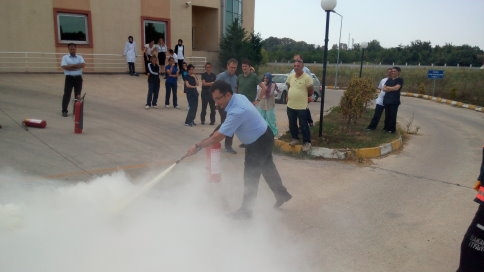 Hastane Personeline Afet Ve Yangın Eğitimi Verildi