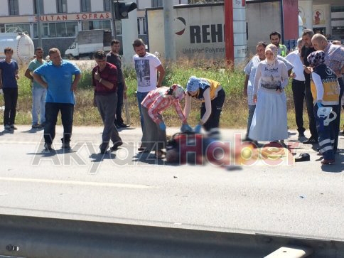 Otomobilin Çarptığı Motosiklet Sürücüsü Hayatını Kaybetti