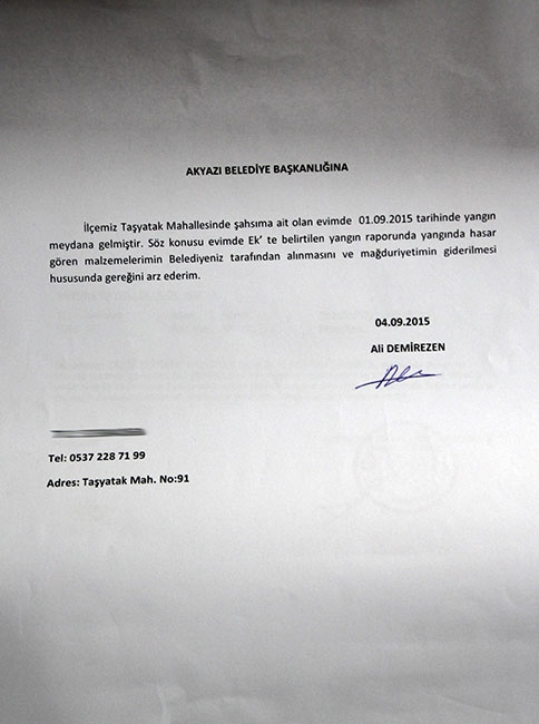 Aynı Gün Hem Evi Yandı Hemde Kaza Geçirdi