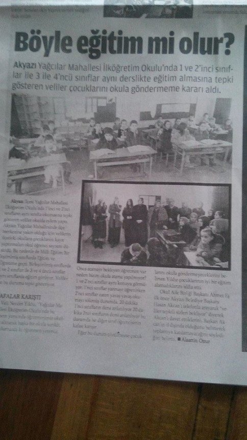 Yağcılar Mahesi Tepkili, SANDIĞA GİTMİYORUZ