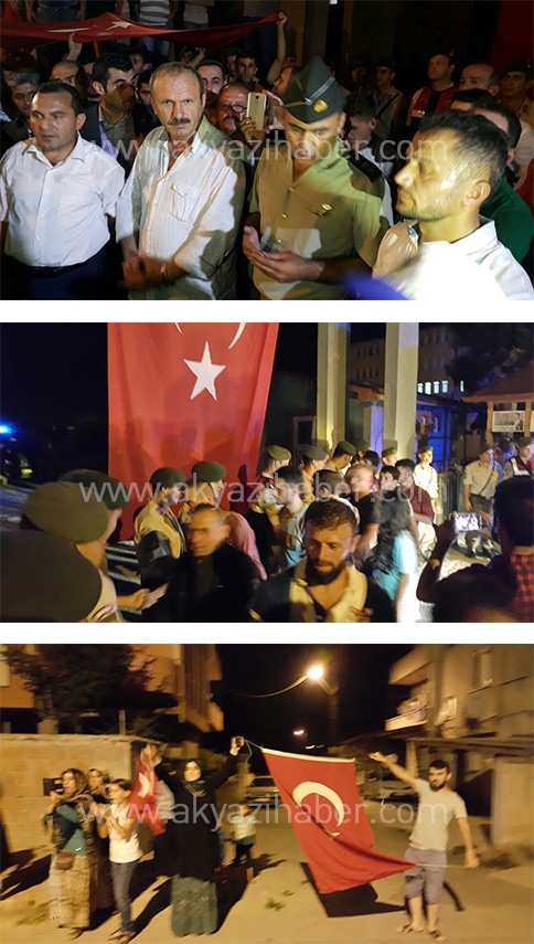 Şehitler İçin Tepki Yürüyüşüne Binlerce İnsan Katıldı