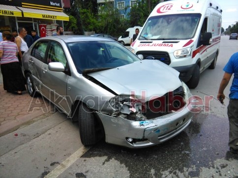 Müftülüğe Ait Araç Kaza Yaptı