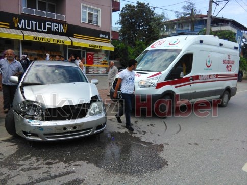 Müftülüğe Ait Araç Kaza Yaptı