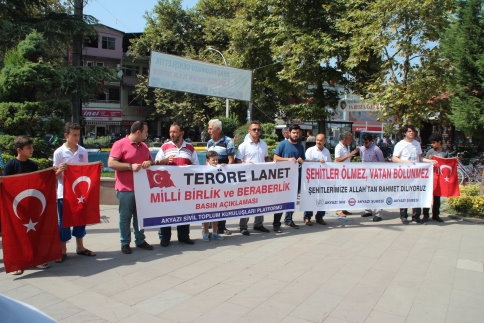 Teröre Lanet Konulu Basın Açıklaması Yapıldı