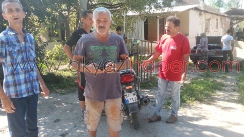 Motosiklet Traktöre Çarptı. 1Yaralı