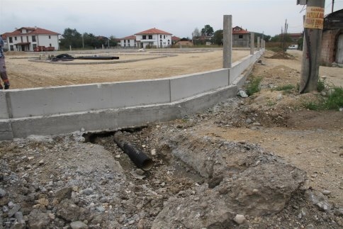 TRAFİK PARK ETRAFINDA ALT YAPI GÜÇLENİYOR