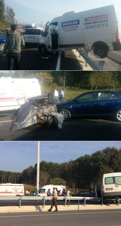 D140 Karayolunda Trafik Kazası 2 Yaralı