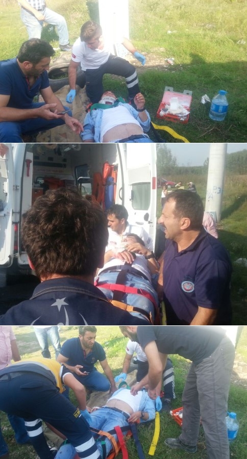 D140 Karayolunda Trafik Kazası 2 Yaralı