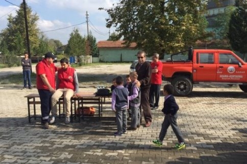 (S.A.B.A.H.) Derneği Vakıf İlk Öğretimde Tatbikat Yaptı
