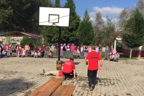 (S.A.B.A.H.) Derneği Vakıf İlk Öğretimde Tatbikat Yaptı
