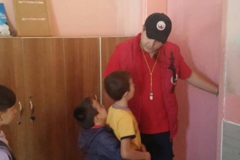 (S.A.B.A.H.) Derneği Vakıf İlk Öğretimde Tatbikat Yaptı