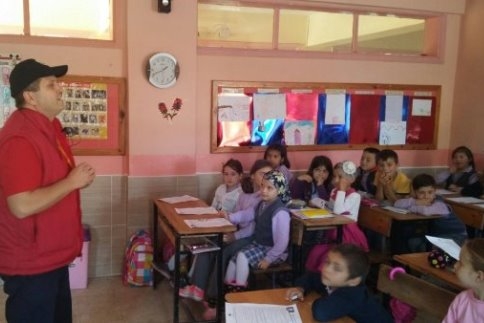(S.A.B.A.H.) Derneği Vakıf İlk Öğretimde Tatbikat Yaptı