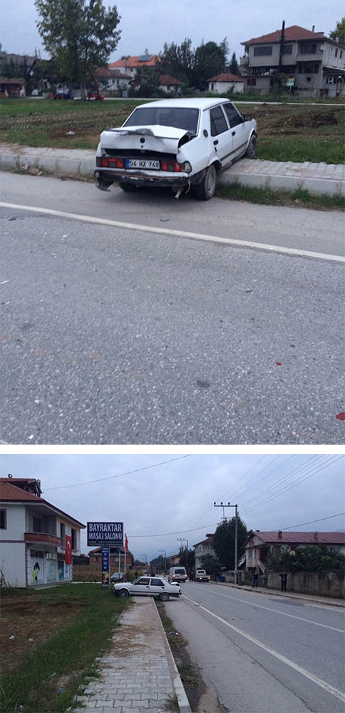 Kamyonetin Şahin'e Arkadan Çarpma Anı