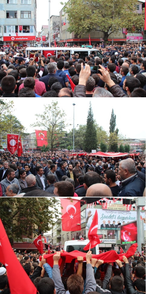 SAKARYA’DA BİNLER ŞEHİDİNİ UĞURLADI