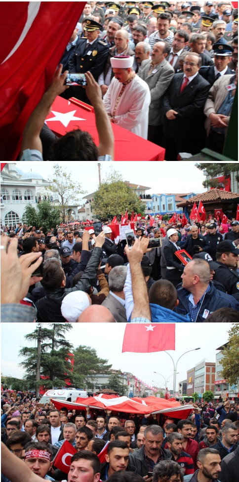 SAKARYA’DA BİNLER ŞEHİDİNİ UĞURLADI