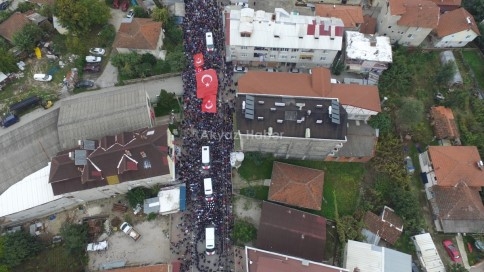 Şehit Furkan Çelik Son Yolculuğuna Böyle uğurlandı Havadan Çok  Özel Görüntüler VİDEO