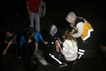 TEM'de Otobüs Kazası: 25 yaralı 