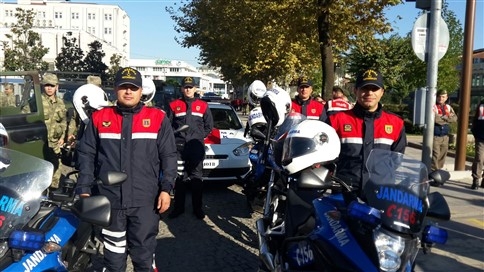 Jandarma Motosiklet Timinden 29 Ekim Gösterisi