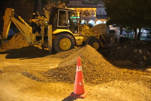Cami Şadırvanına Doğalgaz Bağlandı