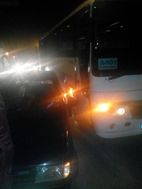 Küçücek Kavşağında Maddi Hasarlı Trafik Kazası