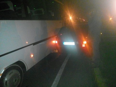 Küçücek Kavşağında Maddi Hasarlı Trafik Kazası