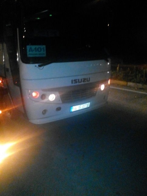 Küçücek Kavşağında Maddi Hasarlı Trafik Kazası