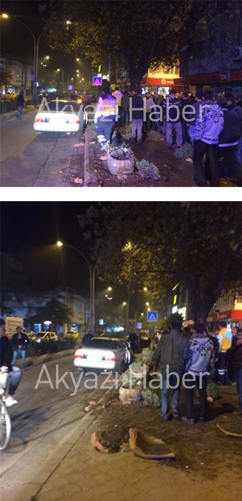 Alkollü Sürücü Bariyerlere Girdi