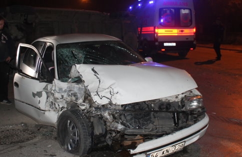 Sanayi Girişinde Trafik Kazası