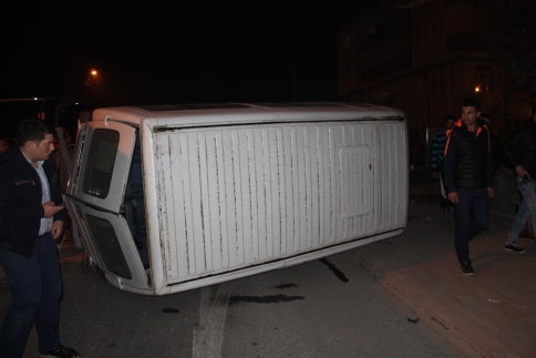 Sanayi Girişinde Trafik Kazası