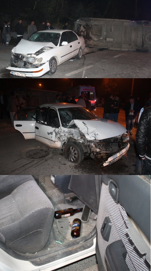 Sanayi Girişinde Trafik Kazası