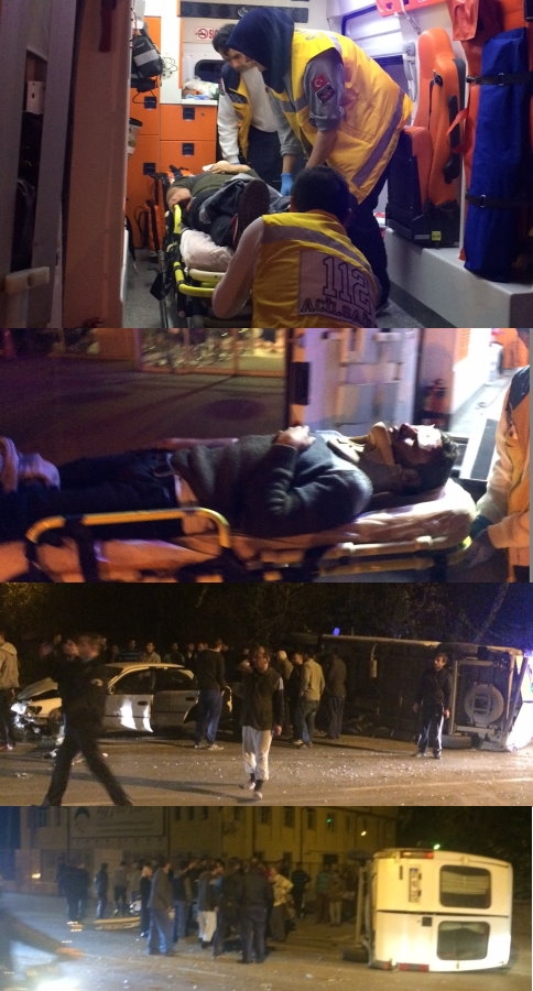 Sanayi Girişinde Trafik Kazası