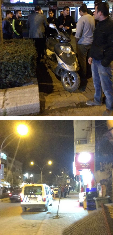 Motosiklet Sürücüsü Kazayı Ucuz Atlattı