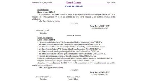 Valiliklere “Gece Yarısı” Ataması!