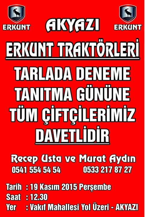 Akyazı Erkunt Tanıtma Günü