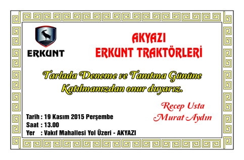 Akyazı Erkunt Tanıtma Günü