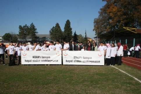 Sağlıklı Yaşam İçin Yürüyüş Yapıldı